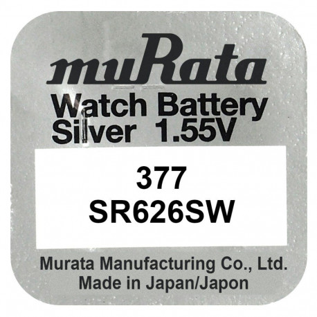 Battery - Murata SR626SW Silver Oxide Watch Battery 1 pcs