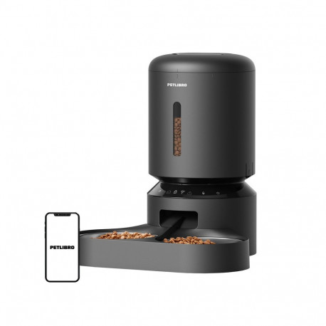 Pet Supplies - Petlibro Granary Food Dispenser (5L, Wi-Fi, double bowl, black)
