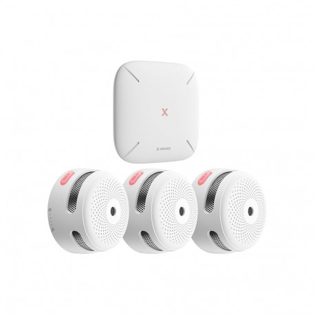 Home Security System - X-SENSE FS31 Smoke Detector Kit, 3 Detectors, 85 dB Alarm