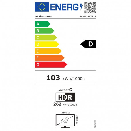 LG nutiteler 86MRGB87B3B 4K evo AI mini RGB webOS, must