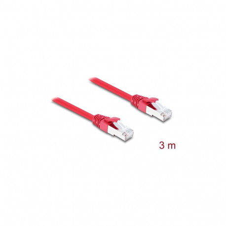 "DELOCK RJ45 Netzwerkkabel Cat.6A S/FTP 3m rot"