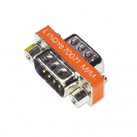 Adapter - Lindy Mini DE-9 Male/Male Gender Changer