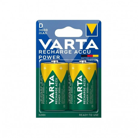 Battery - VARTA R20 3000 mAh Rechargeable, 2 Pcs