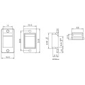 Goobay Keystone Holder/Bezel for Device Installation