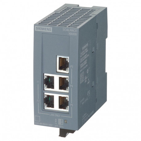 "Siemens 6GK50050BA001AB2 SCALANCE XB005 unmanaged Ind. Ethernet Switch"