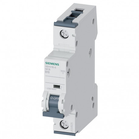 "Siemens Automat B 10A 5SY41106 230/400V 10kA 1p"