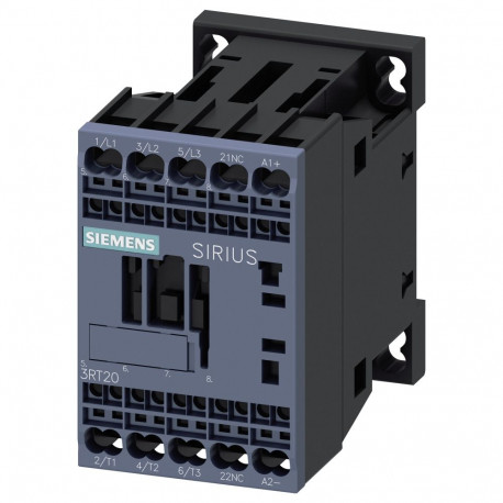 Siemens kontaktor 3RT20162BB42 AC-3 4kW/400V 1 24VDC 3p S00