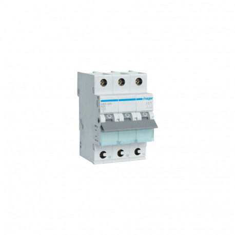 "Hager Leitungsschutzschalter MBS325 ** 3polig 6kA B-25A QuickConnect 3M"