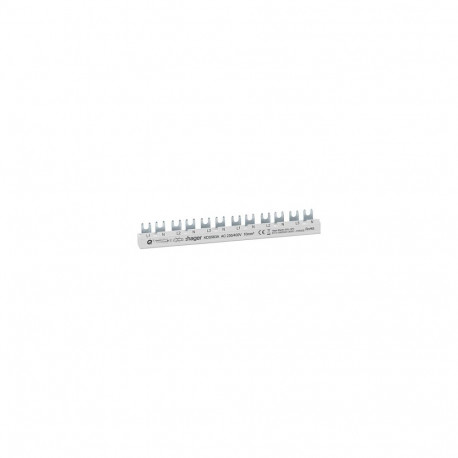 "Hager Phasenschiene 12 Module KDS563A 63A L1N-L2N-L3N-L1N-L2N-L3N QuickBusbar"