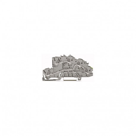 "WAGO 2003-7645 Installationsetagen- klemme,L/L/PE,Push-in CAGE CLAMP ,grau"