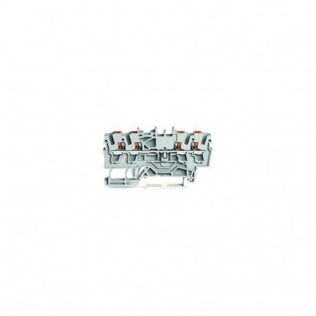 WAGO ühendusklemm 2202-1401 4-juhtmeline nupuga 2,5mm, hall