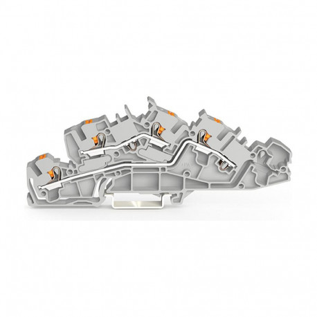"WAGO 2205-7642 Installationsetagen- klemme,L/L,Push-in CAGE CLAMP ,grau"