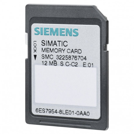 "Siemens Memory Card 6ES7954-8LE04-0AA0 f.S7-1x00 CPU/SINAMICS,3 3V Flash 12MB"
