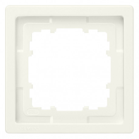 Siemens raam 5TG1321 delta style 1-kohaline 82x82mm, titaanvalge