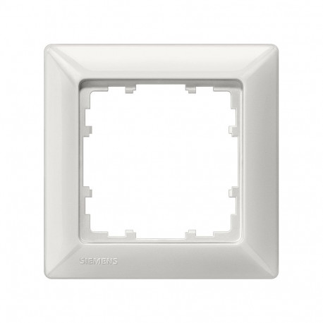 Siemens raam 5TG25510 DELTA line 1-kohaline 80x80mm, titanvalge