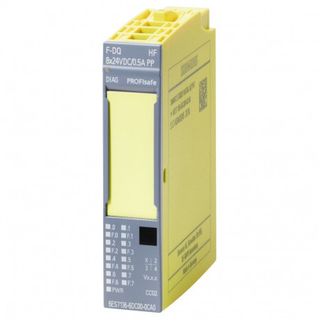 Siemens digitaalväljundmoodul 6ES7136-6DC00-0CA0 ET 200SP F-DQ 8X