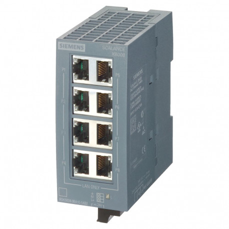 "Siemens SCALANCE 6GK5008-0BA10-1AB2 XB008 unmanag.Industrial Ethernet Switch"
