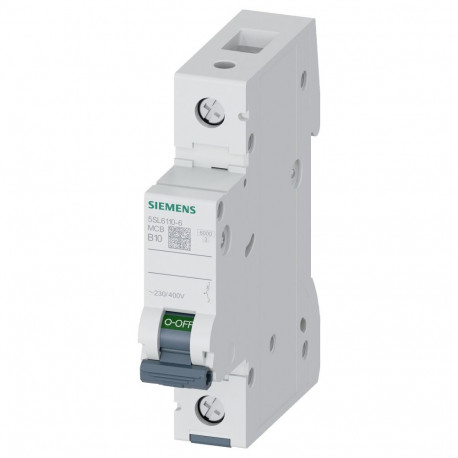 "Siemens Automat B 10A 5SL61106 230/400V 6kA 1p"