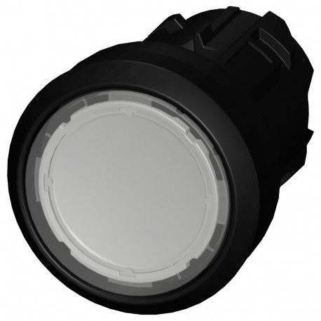 "Siemens 3SU10000AB700AA0 Drucktaster 22mm rund klar Druckknopf"