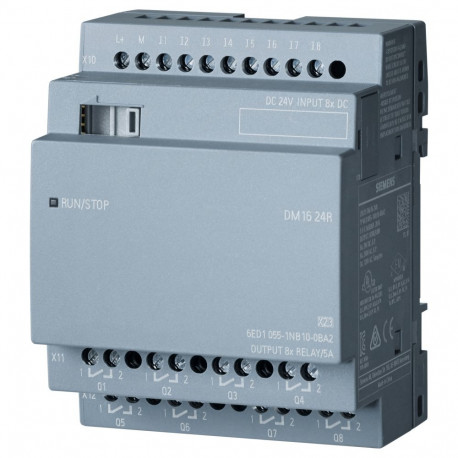 Siemens laiendusmoodul 6ED10551NB100BA2 DM16 24R LOGO!8 4TE 8DE/8DA