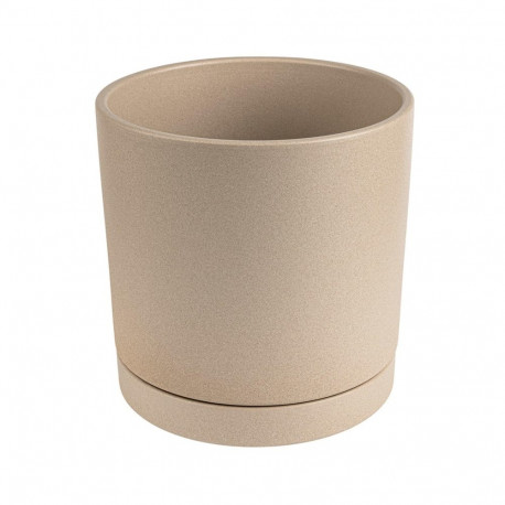 CERAMIC POT WITH SAUC VIENNA D19 SANDY