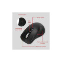 VELORA Rechargeable Mouse - Wireless, Bluetooth, Smart Flying Scroll Wheel, black