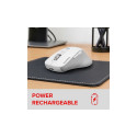 VELORA Rechargeable Mouse - Wireless, Bluetooth, Smart Flying Scroll Wheel, white