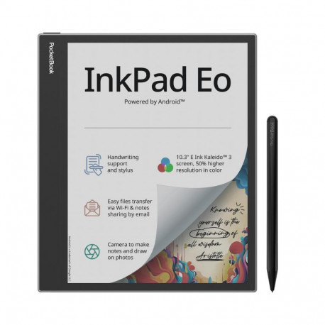 PocketBook e-luger InkPad Eo 10.3" E-Ink Kaleido 3 64GB WI-FI, helehall