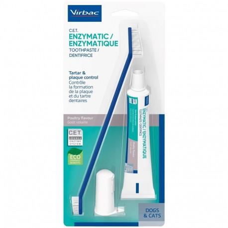 Pet Dental Care - Virbac Toothpaste And Toothbrush Set