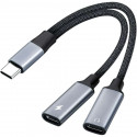 PremiumCord adapter USB-C Splitter 2in1