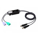 2-Port USB Boundless KM KVM Switch CS62KM-AT