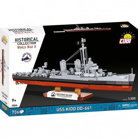 Bricks laevamudel USS Kidd DD-661