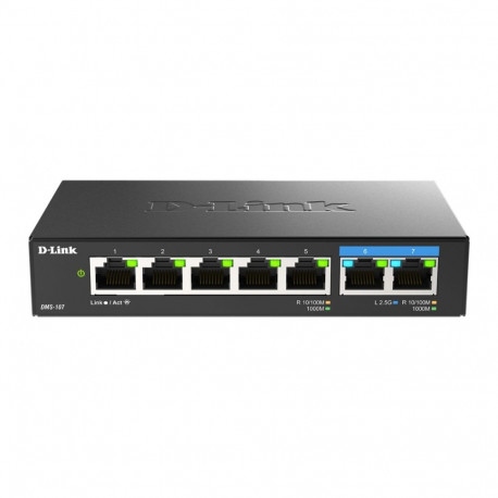 Switch 7-port 5x1GE 2x2.5GE DMS-107/E
