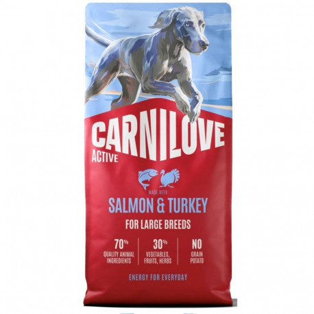 CARNILOVE Active Dog Adult Large Salmon&turkey - dry dog food - 12kg