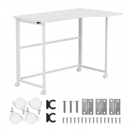 Maclean kokkupandav kirjutuslaud MC-1250 L/W 100x65cm max. 50kg ratastel nurgakujuline l-kujuline, v