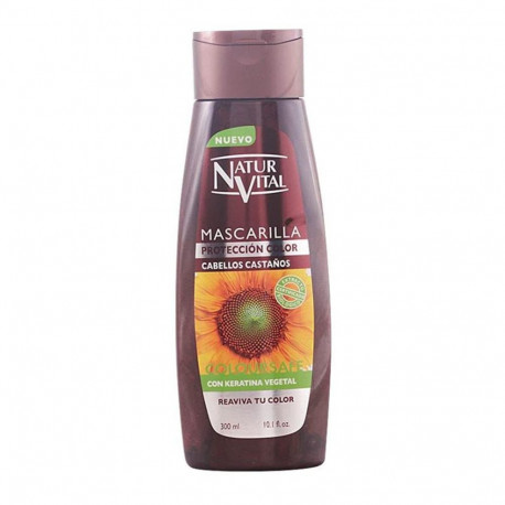 NATUR VITAL COLOR CASTAÑOS CON KERATINA MASCARILLA CAPILAR PROTECTORA 300ML
