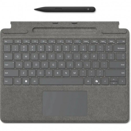 Microsoft Surface Pro 9/10 Type Cover with Slim Pen 2, Platinum, ENG INT CEE Platinum