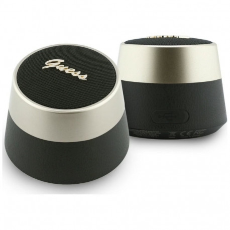 Guess Guess 5W Script Metal Logo Bluetooth Speaker - Black