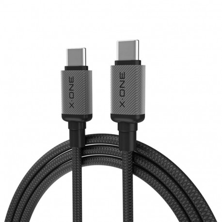 X-ONE TitanFlex MetalWave Cable USB-C to USB-C 1.2m 240W Braided Black
