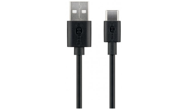Goobay cable USB-C - USB 2.0 0.5m, black