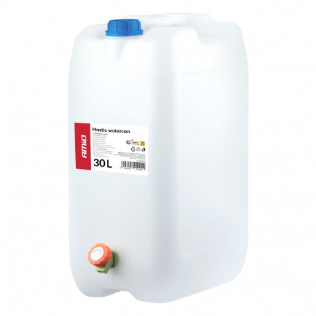 Amio plastikust veekanister amio-05145 30l kraaniga, valge