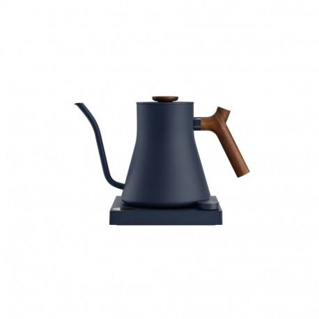 Fellow Stagg EKG PRO 900ml electric kettle in stone blue with a walnut-coloured handle