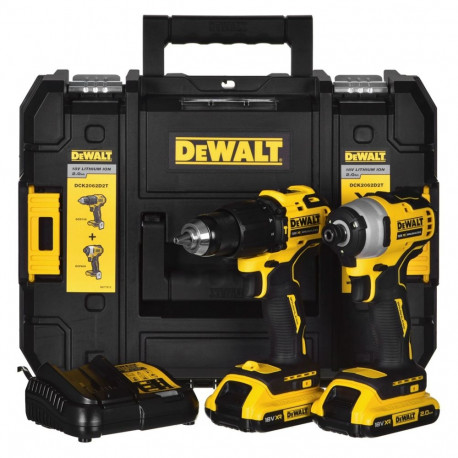 DEWALT elektritööriistade komplekt DCK2062D2T (DCD709+DCF809) 18V 2X2.0AH