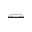 PATCH PANEL BLANK 12 PORT 1U 10" FTP FOR KEYSTONE MODULES BLACK LANBERG V2