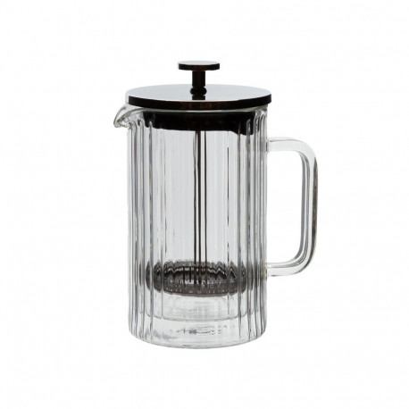 Presskann FRENCH DOUBLE 600ml klaasist topeltseinaga, triip