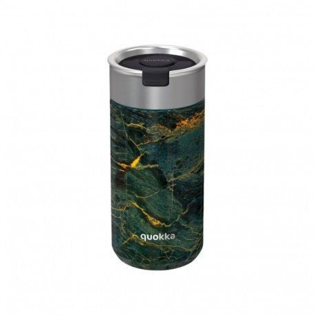 Quokka Boost Coffee Tumbler - Kubek termiczny ze stali nierdzewnej z zaparzaczem 400 ml (Greenstone)