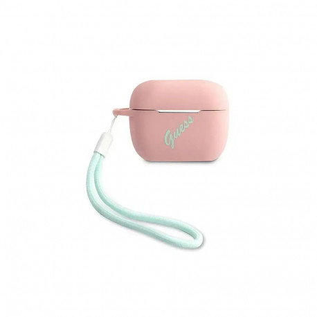Guess GUACAPLSVSPG AirPods Pro cover pink green|pink green Silicone Vintage