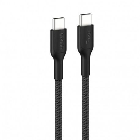 Belkin kaabel CAB024hq2mBK BOOSTCHARGE USB-C/USB-C 60W 2m punutatud, must