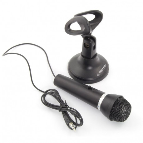 Microphone - Esperanza EH180 Wired 3.5 mm Desktop Black