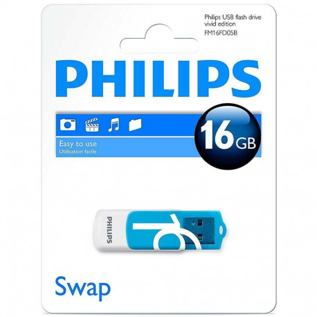 Philips 16GB USB 2.0 Snow Edition Blue